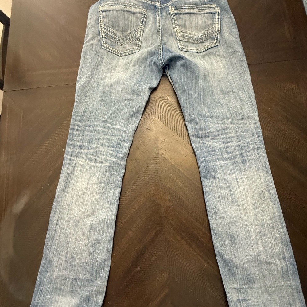 BKE Men's Washed Light Blue Relaxed Jeans - Picture 2 of 4